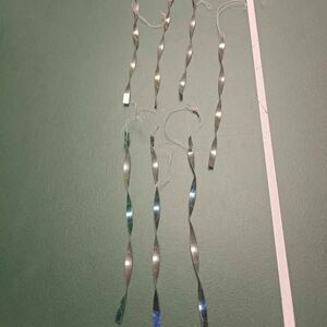 Lot of 7 Vintage Spiral Twist Icicle Ornaments